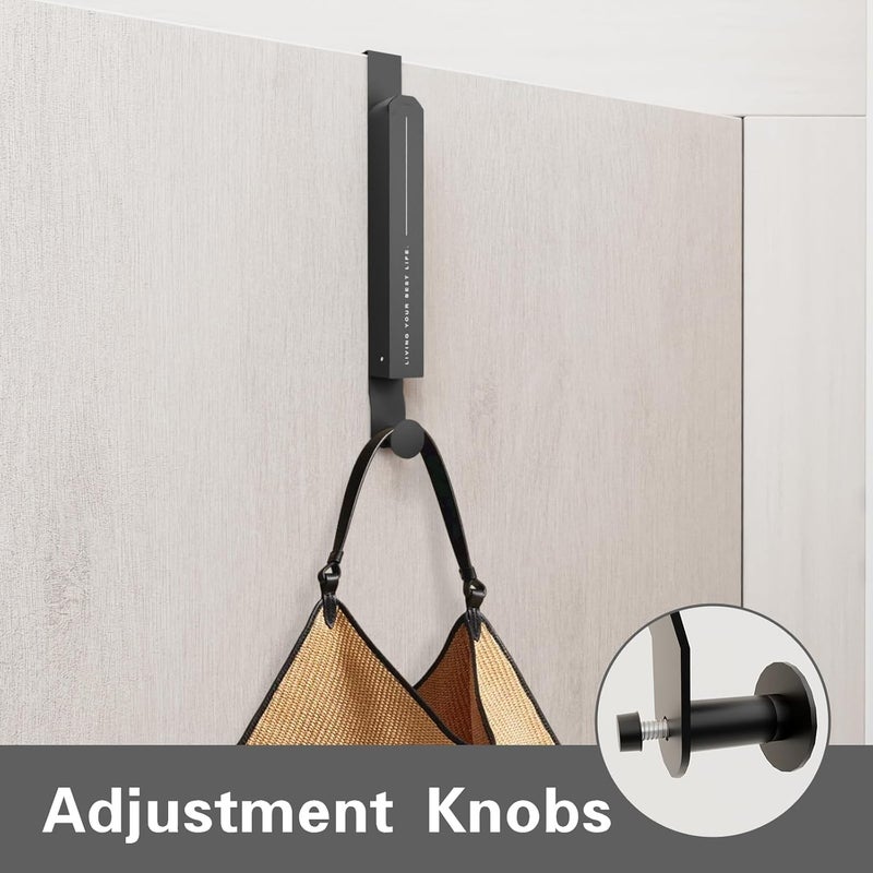 Goffing Over The Door Drying Rack, Foldable Portable Over The Door Hooks Hanger with Towel Racks for Coat Clothes Laundry Bathroom Bedroom Travel Hangers (Space Grey, 1 Pack) - Image 5